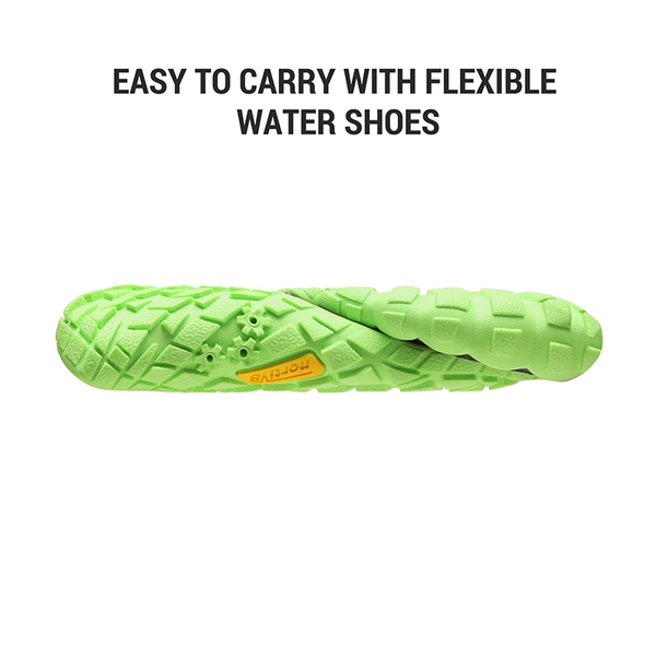 Kids Water Shoes - BLACK NEON GREEN - 3